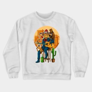 Mexican animal illustration Crewneck Sweatshirt